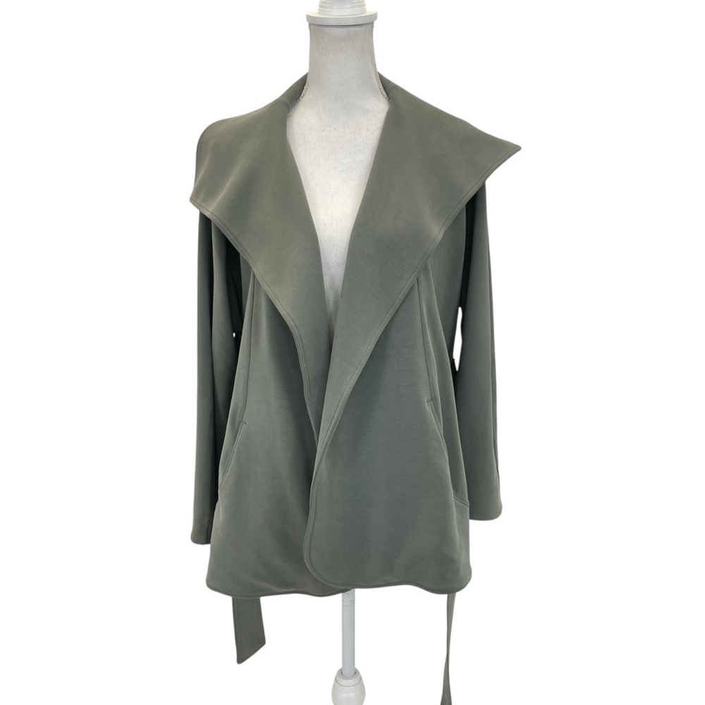 Lululemon Softstreme Belted Wrap Jacket Grey Sage XS/S - Picture 14 of 16